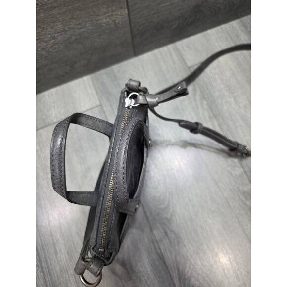 FRYE Mini Melissa Leather Crossbody Shopper Amethyst Bag B000440 - Picture 8 of 11